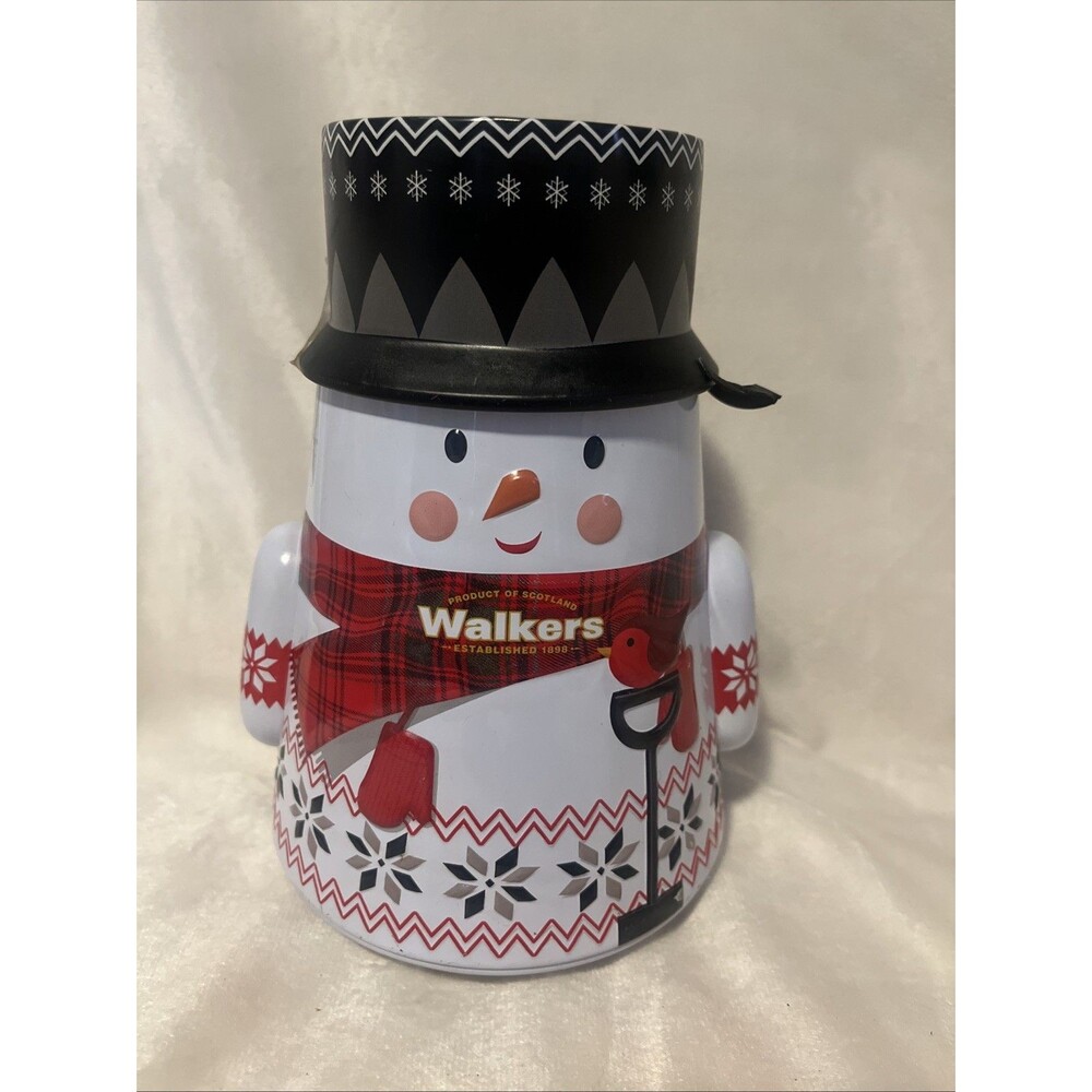 Walkers Shortbread Rocking Wobbly Snowman Cookie Tin